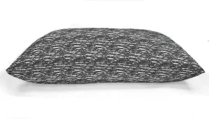 Yogibo Luxe Short Bean Bag Lounger Chair for Adults, Kids and Teens with Filling, Soft, Plush, Comfy, Sensory Lounge Beanbag Loveseat, Washable Cover, Gray