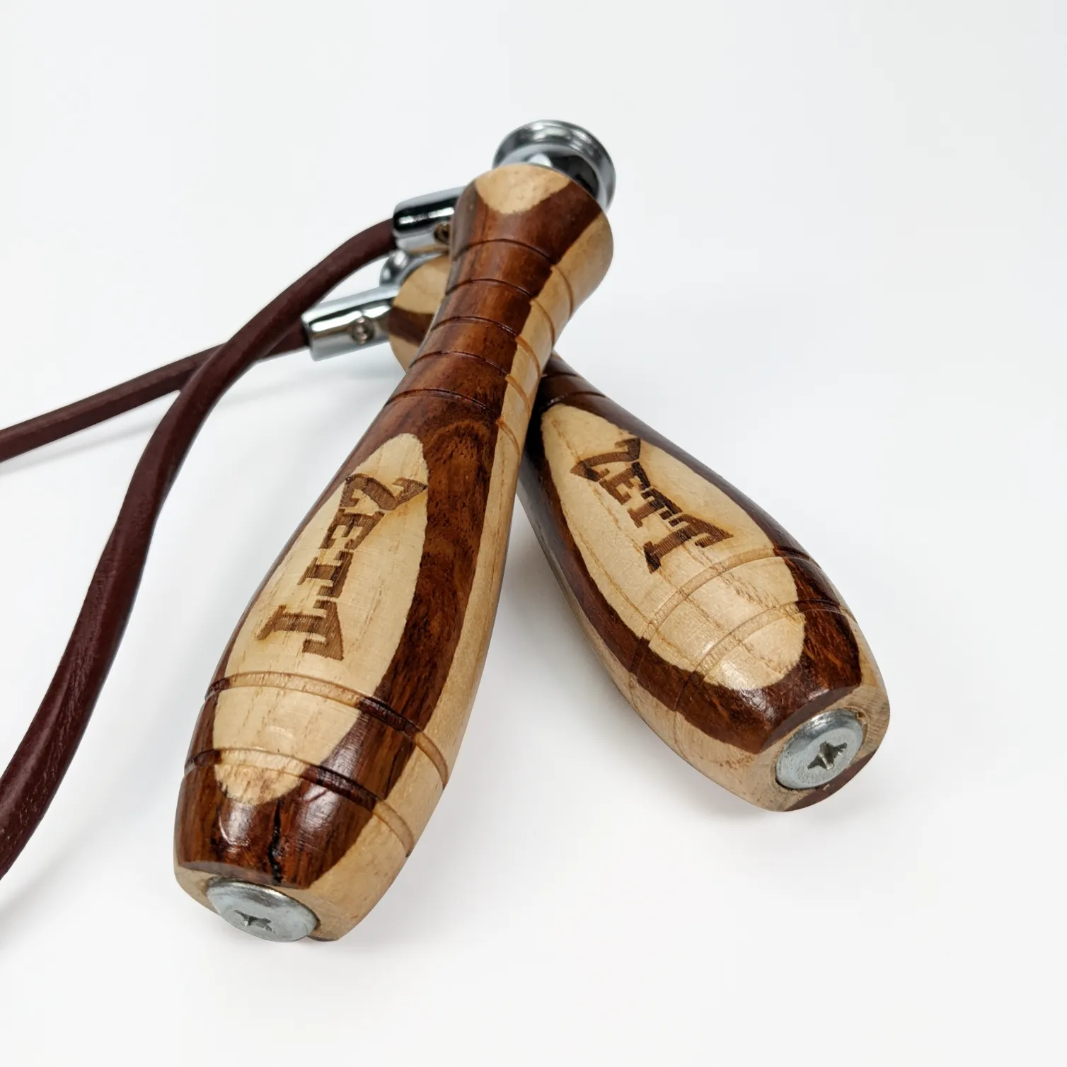 ZETT WOODEN HANDLE SKIPPING ROPE - 3M